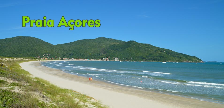 Temporada de verão na Praia dos Açores. Florianópolis, Santa