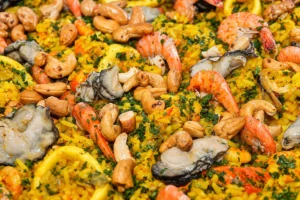 Arroz com Frutos do Mar, Camarões, Ostras