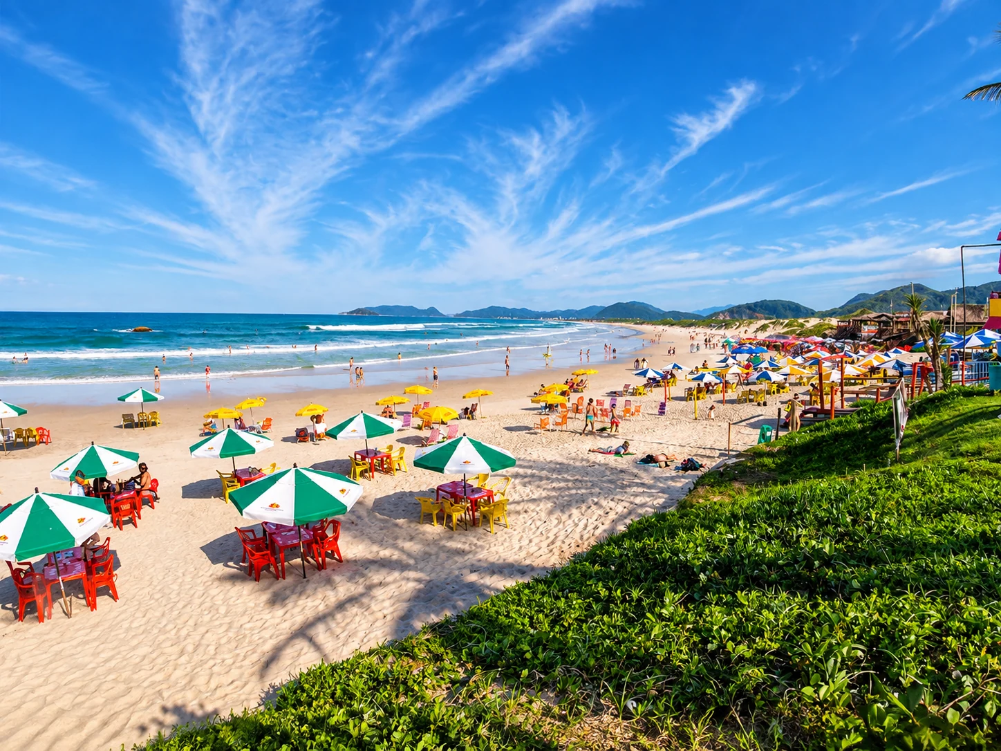 Praia da Joaquina durante o Floripa Espetacular