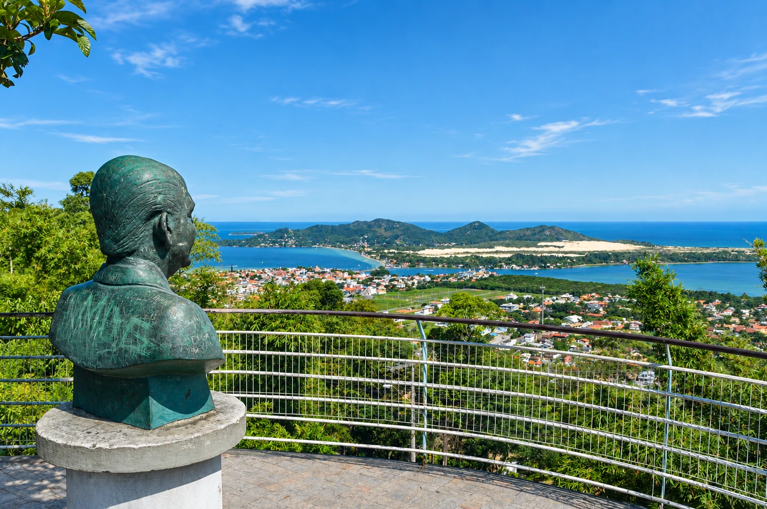 Paisagem da região da Lagoa da Conceição em Florianópolis