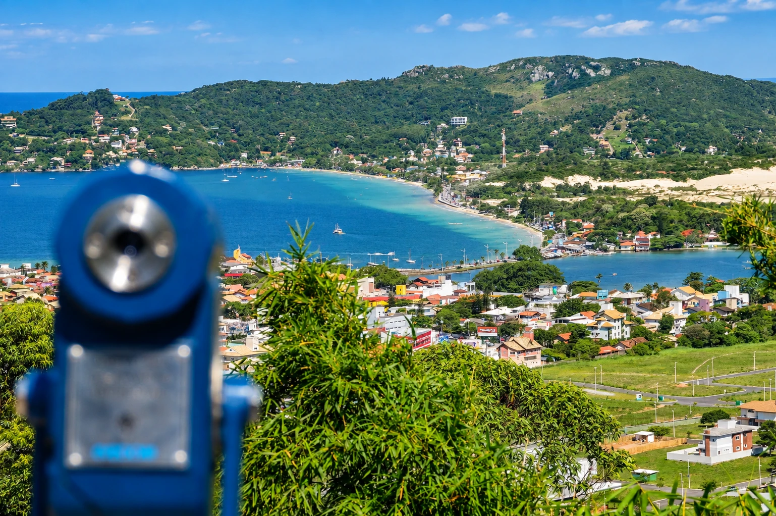 Paisagem da Lagoa da Conceição em Florianópolis