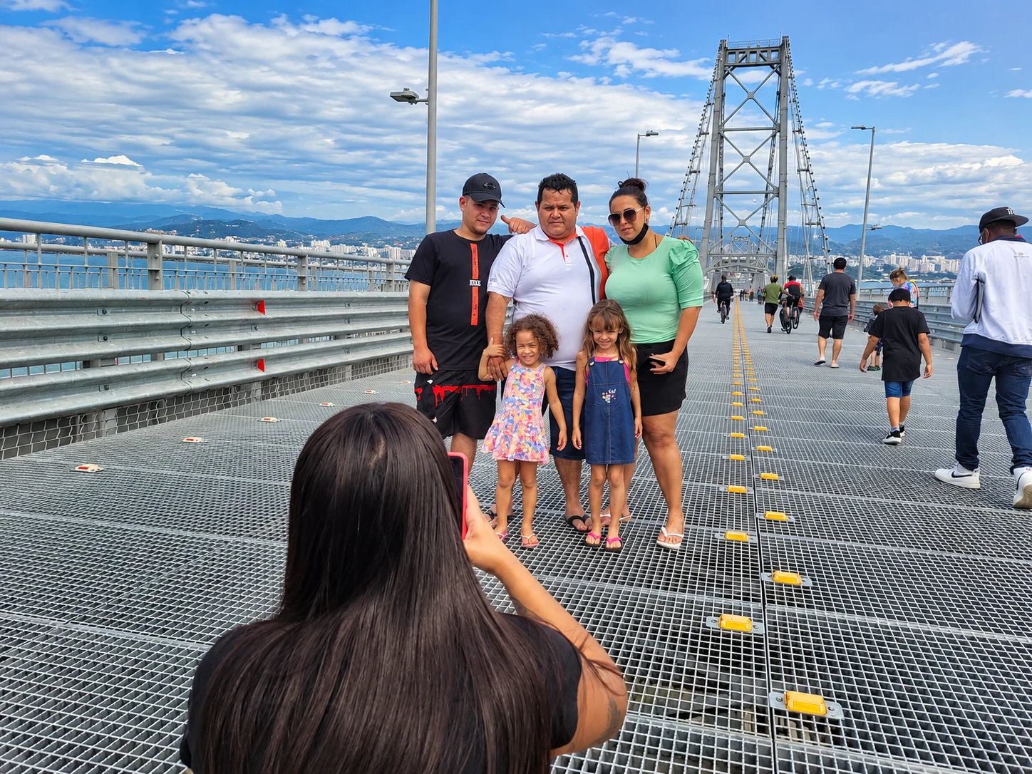 Visitantes na região central de Florianópolis