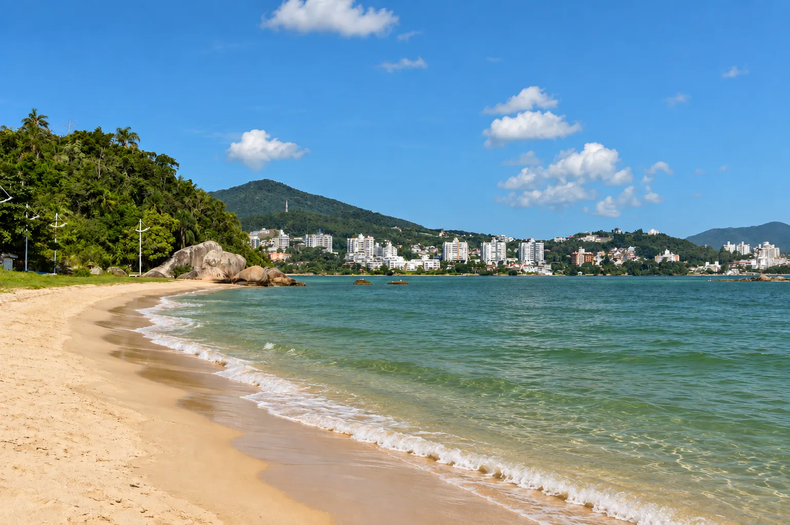 Praia de Cacupé em Florianópolis