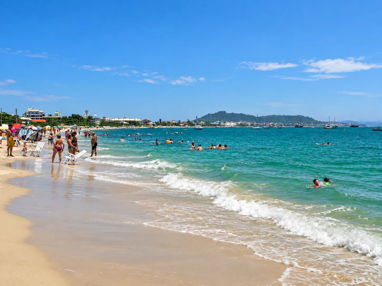 Praia de Ponta das Canas em Florianópolis