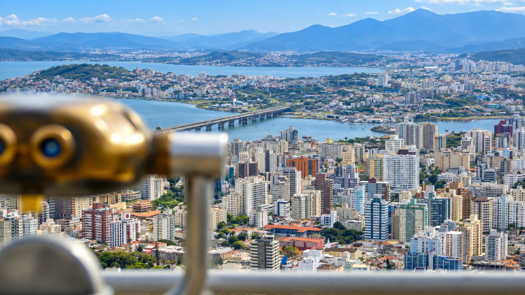 City tour em Florianópolis com paisagens da Ilha de Santa Catarina